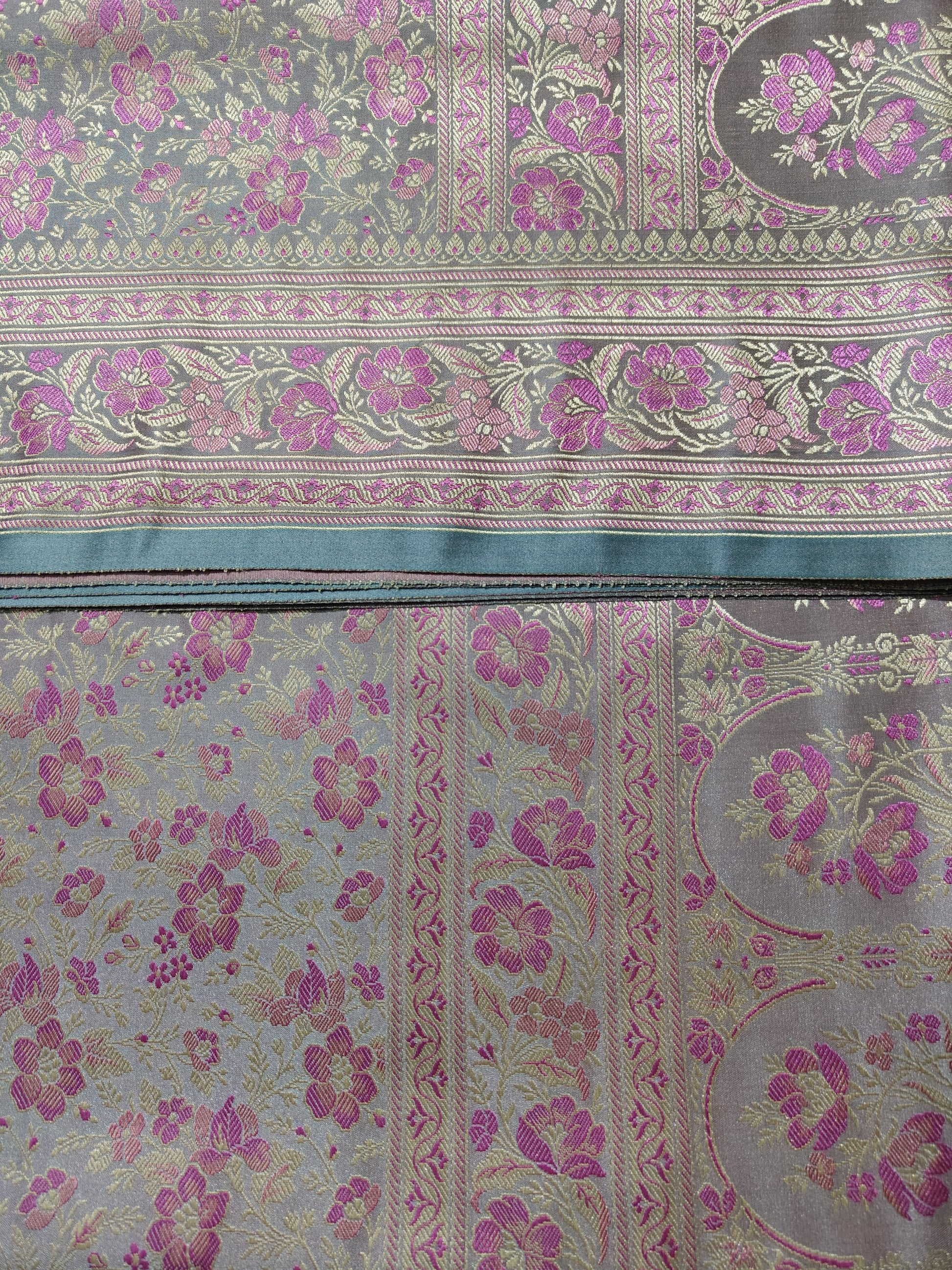 Tanchoi Jamawar Banarasi Satin Silk