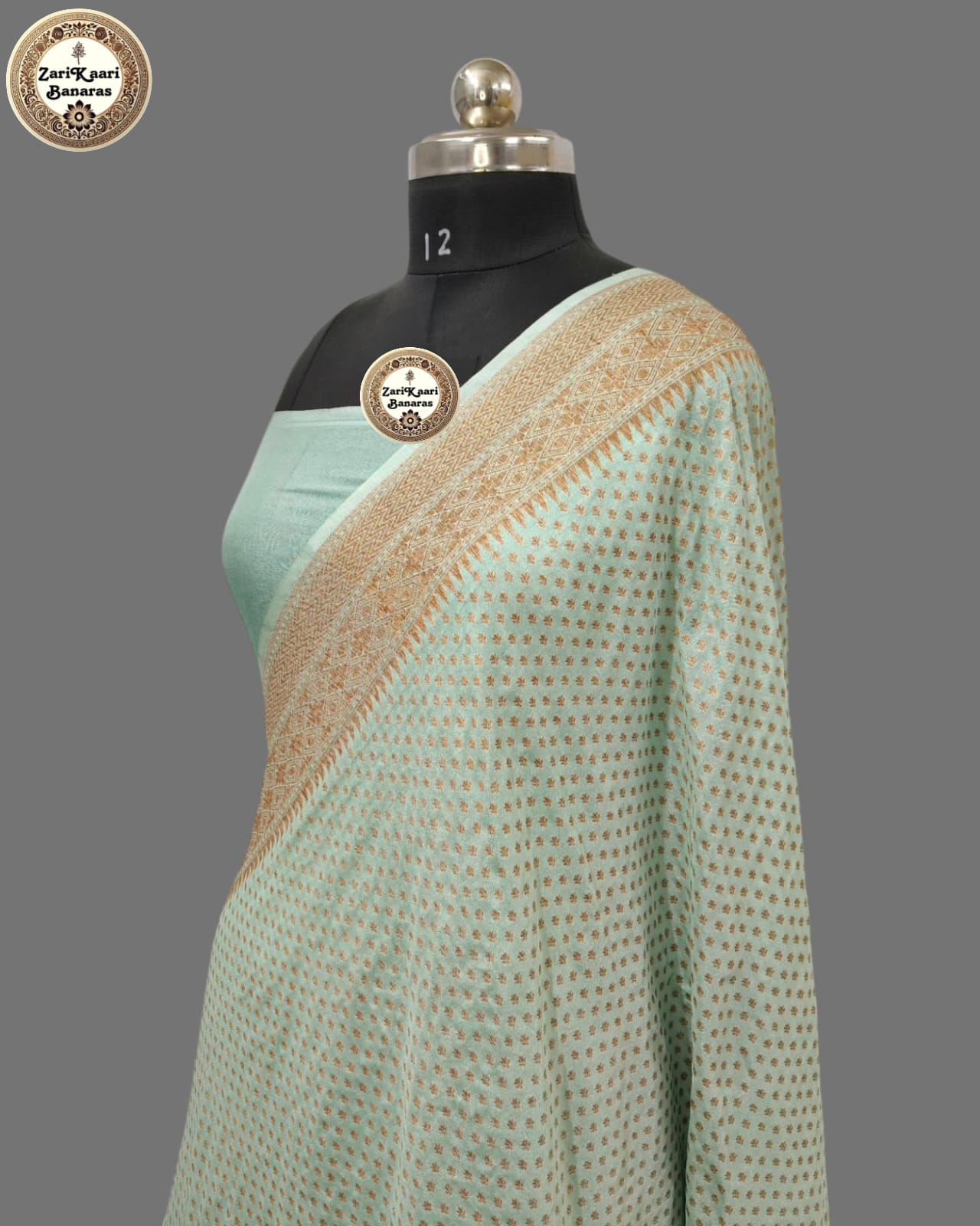 Banarasi Katan Georgette Saree with Gold Zari