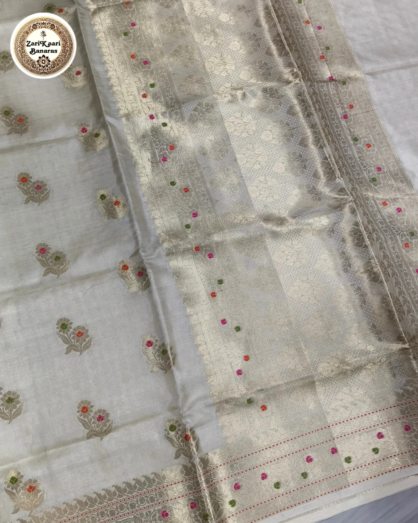 Banarasi Pure Tussar Silk  With Meenedar Saree